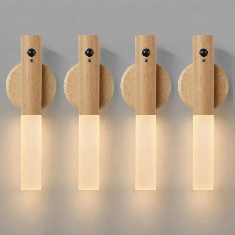 Smart Motion Sensor Night Light – Rechargeable LED Wall Lamp
