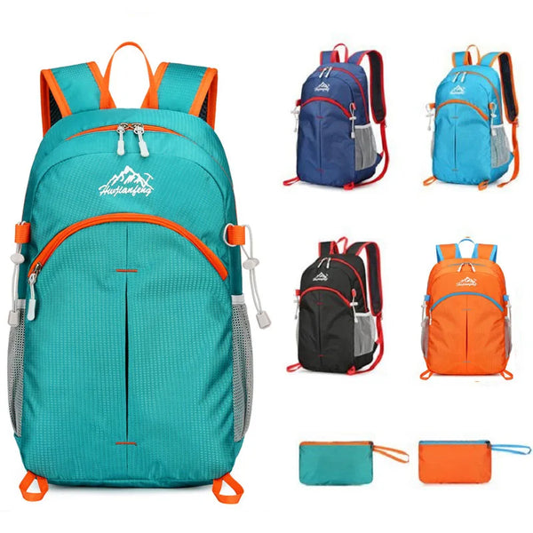 Unisex ultralight Hiking Backpack Bag foldable Men And Women Outdoor Travel Cycling Backpack mountaineering nylon