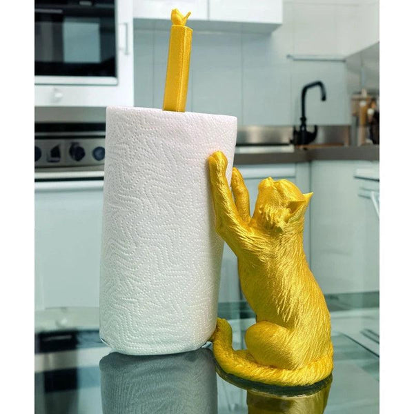 AT44-Cat Paper Towel Holder,Countertop Paper Towel Holder,Cat Paper Organizer,Cat Paper Towel Stand For Kitchen Decoration DSers Fulfillment