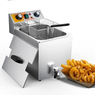 Electric Countertop Commercial Deep Fryer for Restaurant and Home  Cooking Appliances