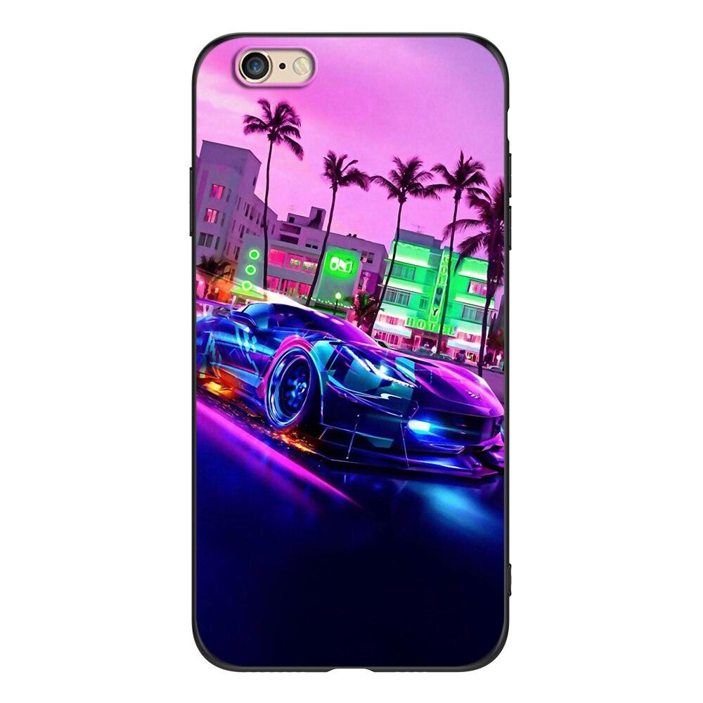 Cute Cover Soft Silicone Print Cars Print Phone Case For Iphone 5s 5 S Se 2016 4.0