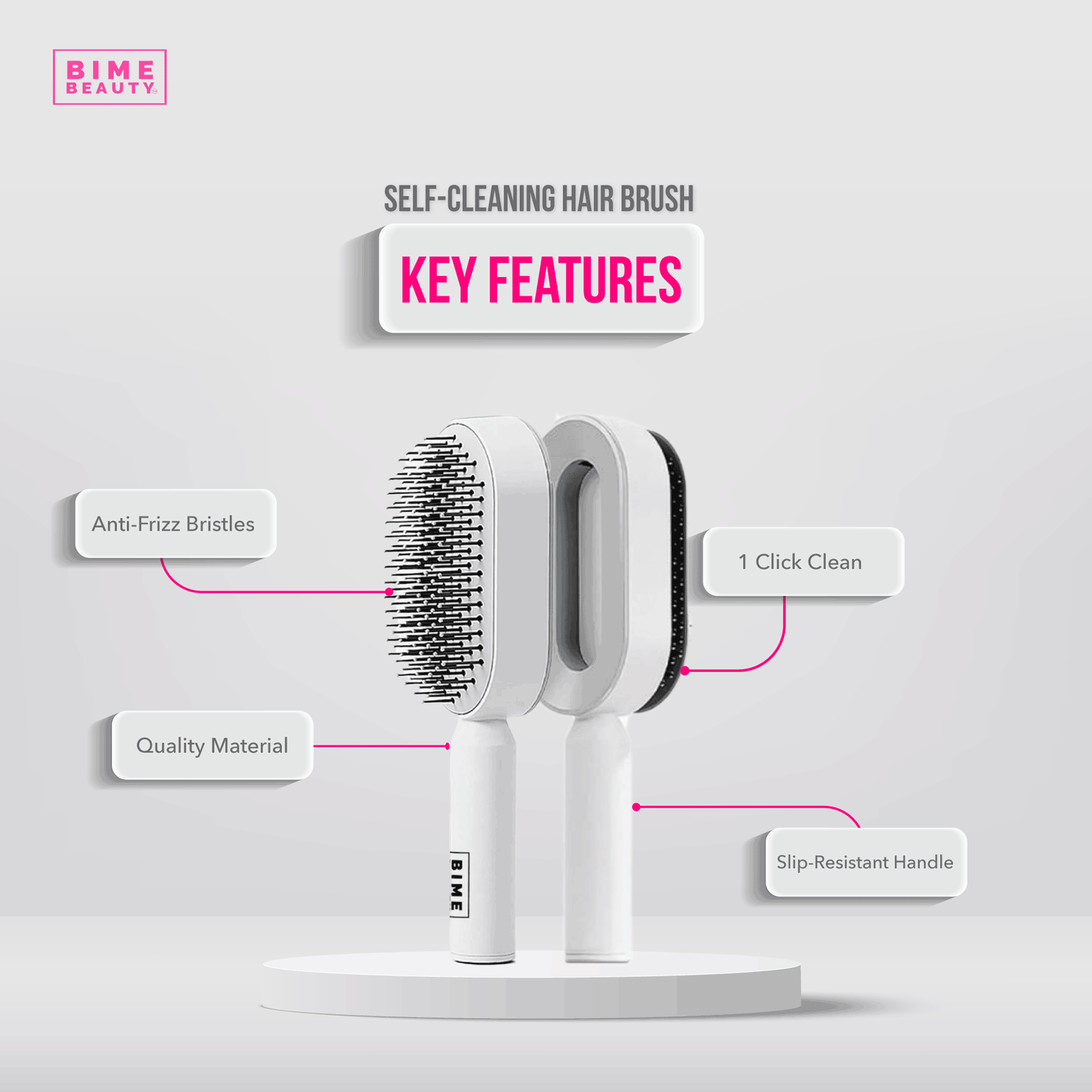 Best Sellers Bundle- Electric Eyelash Curler and Self Cleaning Hair Brush