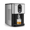 Self Dispensing Nugget Ice Maker Countertop with Soft Chewable Pellet Ice Cubes-Silver - Silver