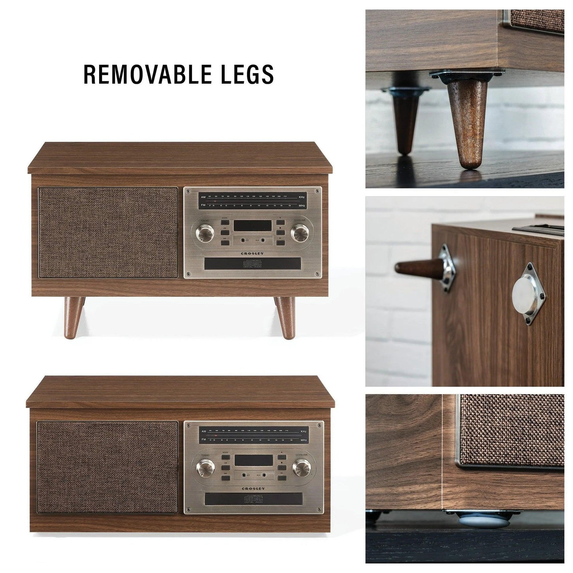 Serenade 8-In-1 Record Player - Walnut