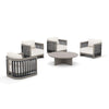 Sereno 4-Person Outdoor Lounge Chair Set With Round Coffee Table