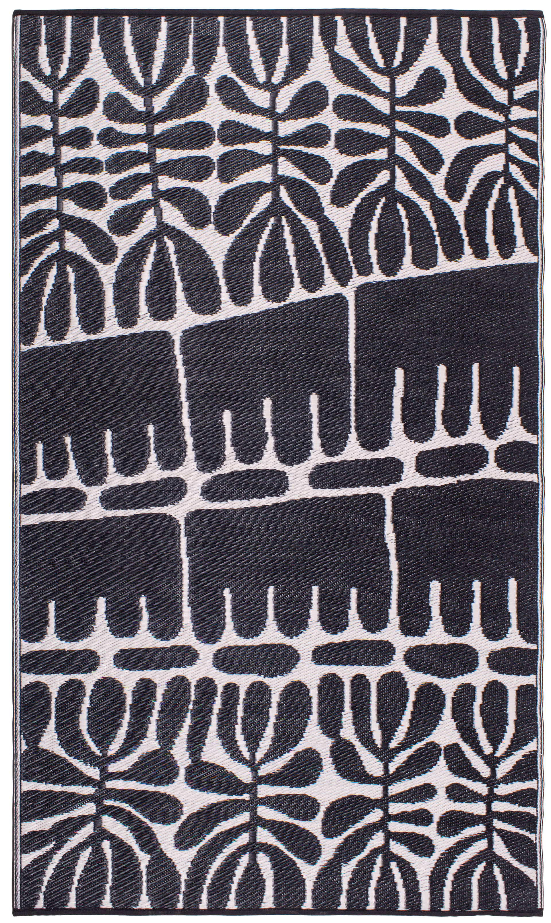 Serowe - Black & White Outdoor Rug for Patio