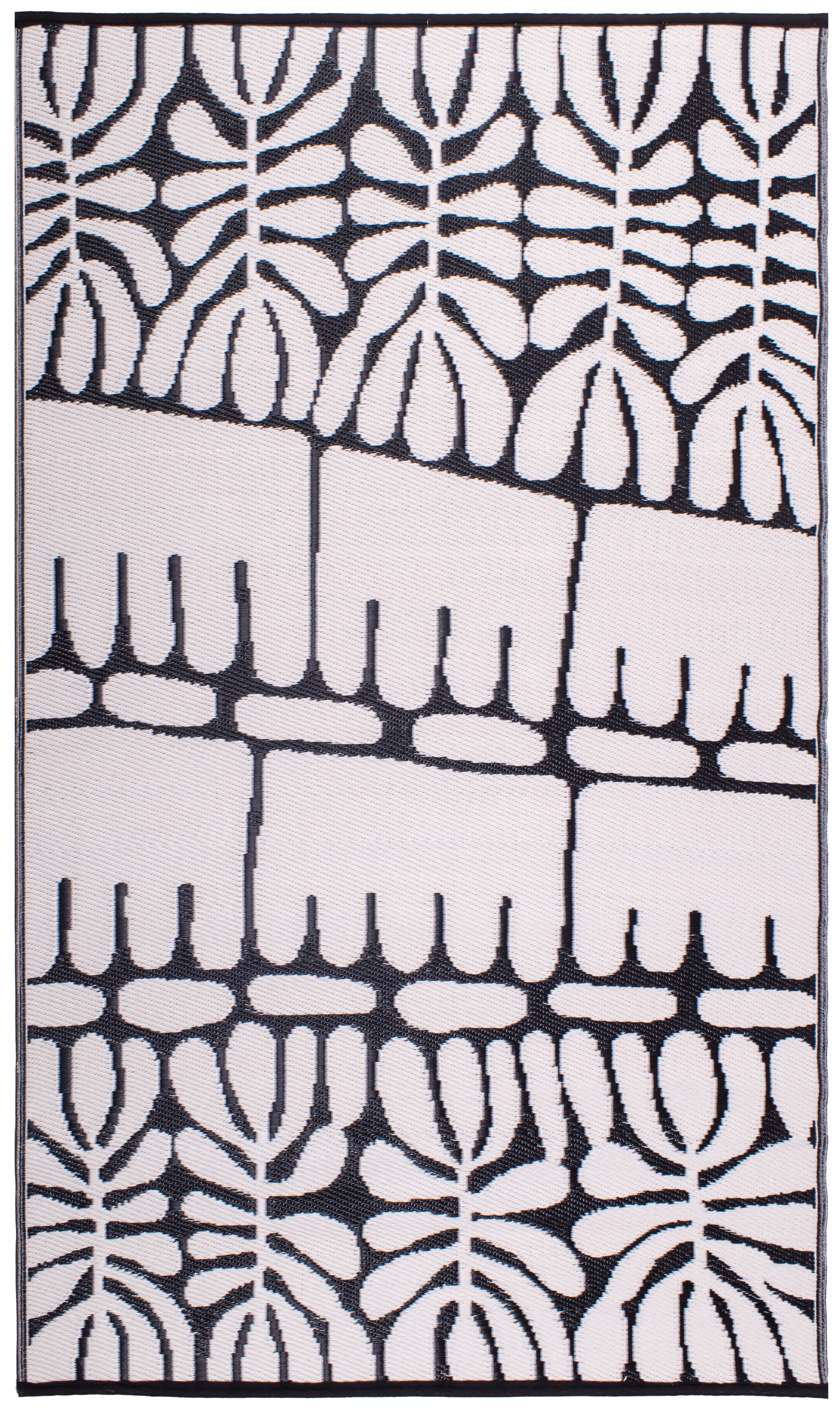 Serowe - Black & White Outdoor Rug for Patio