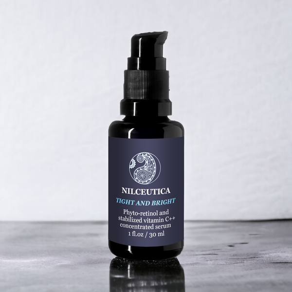 TIGHT AND BRIGHT, an Advanced Gentle Phyto-Retinol and Vitamin C Serum, 12 Innovative Technologies, 55% High-Performance Cosmeceuticals