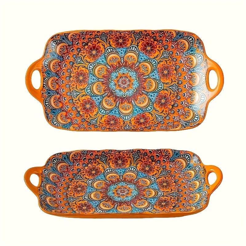 Serving Plates - Ceramic Rectangular Large