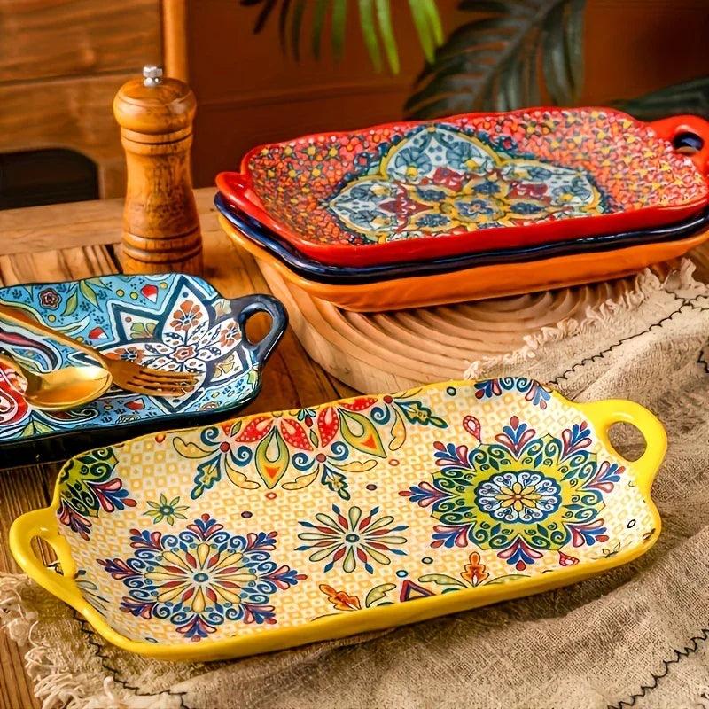 Serving Plates - Ceramic Rectangular Large