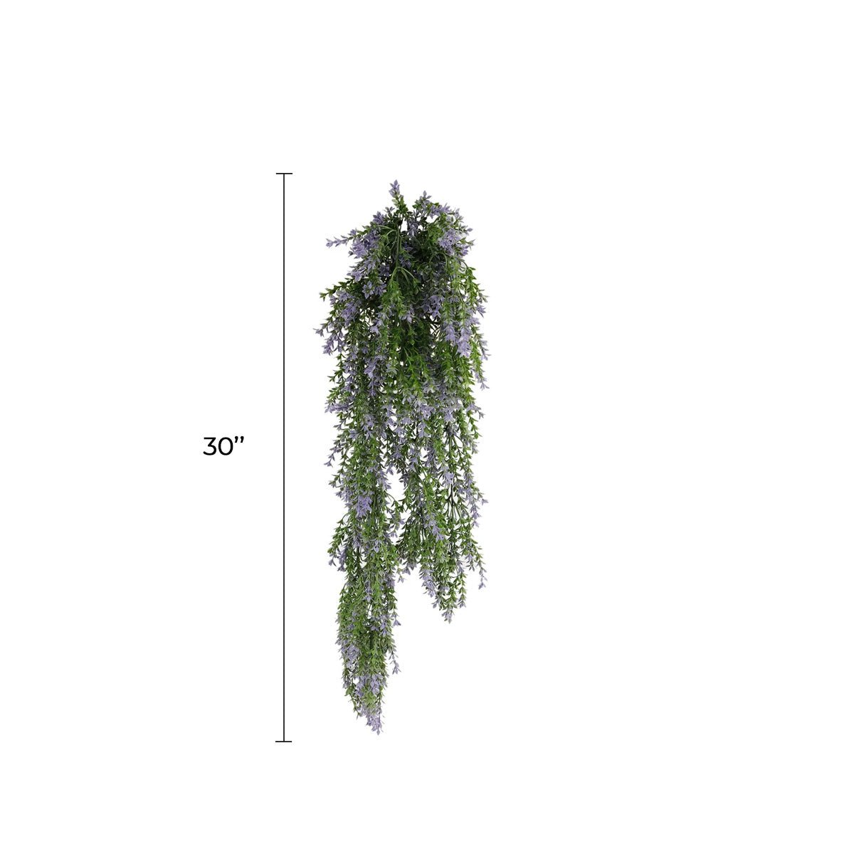 Purple and Green Willow Leaf Garland Artificial Hanging Bush 7.8×30in – NFPA701 Fire Rated – UV Resistant