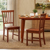 Set of 2 Dining Chairs with Solid Wooden Legs