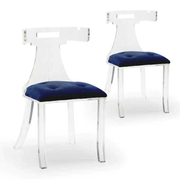 Set of 2 Elsa Velvet Chair - Wildwood - Gifts for You 'n Me