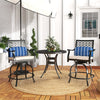 Set of 2 Outdoor Bar Height Chair with Soft Cushions
