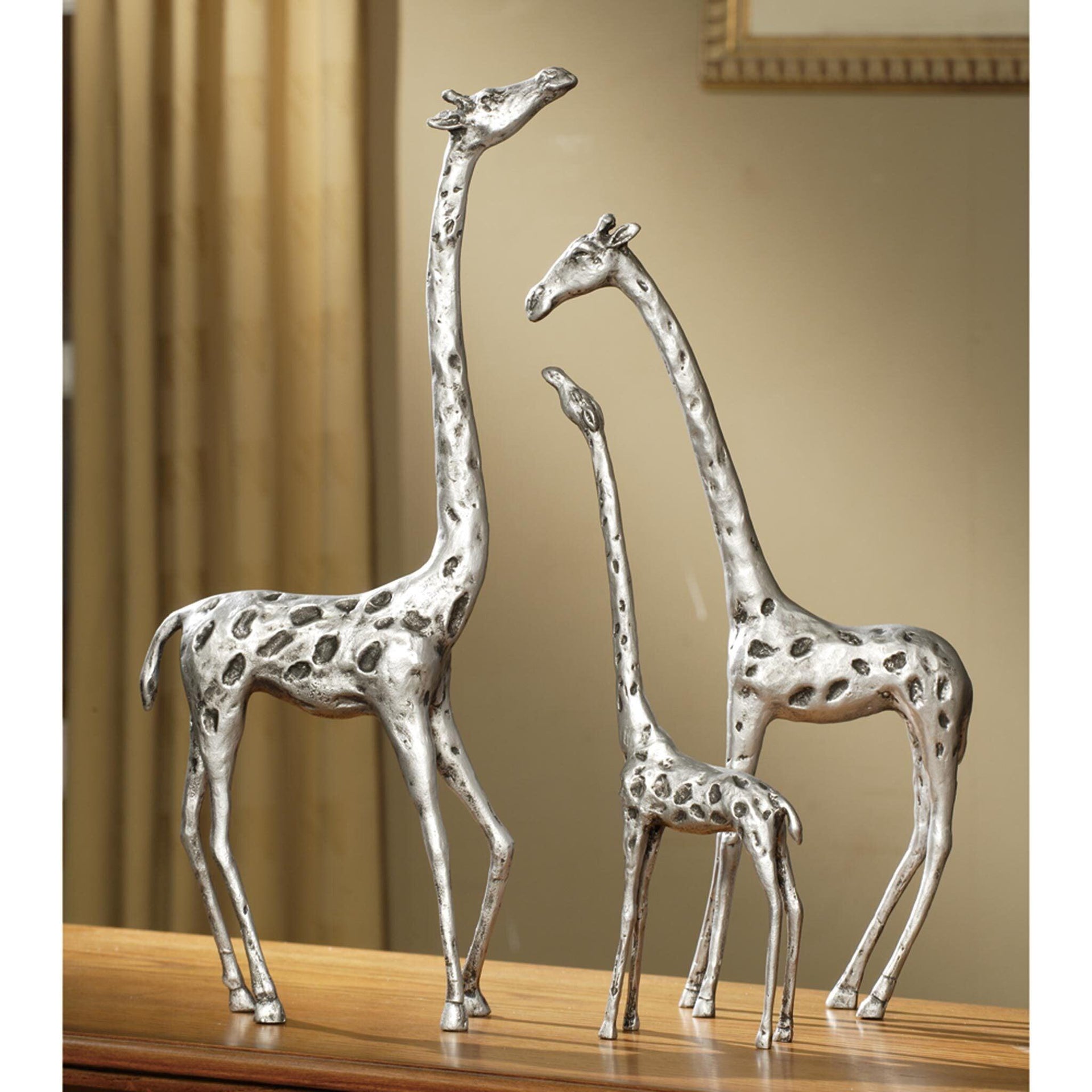 Set of 3 Giraffe Family Figurines
