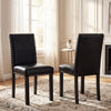 Set of 4 Dining Chairs with Solid Rubber and Wood Legs
