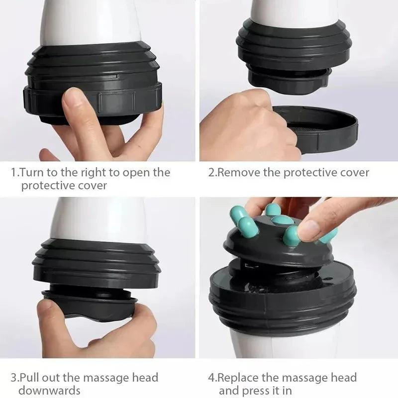Massager Handheld Electric Body Slimming Infrared Massage Anti Cellulite Massager for Arm Leg Hip Belly Fat Remover