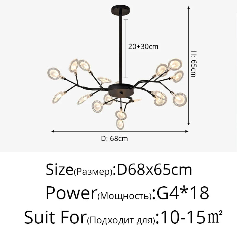 Iron Nordic Ceiling Light
