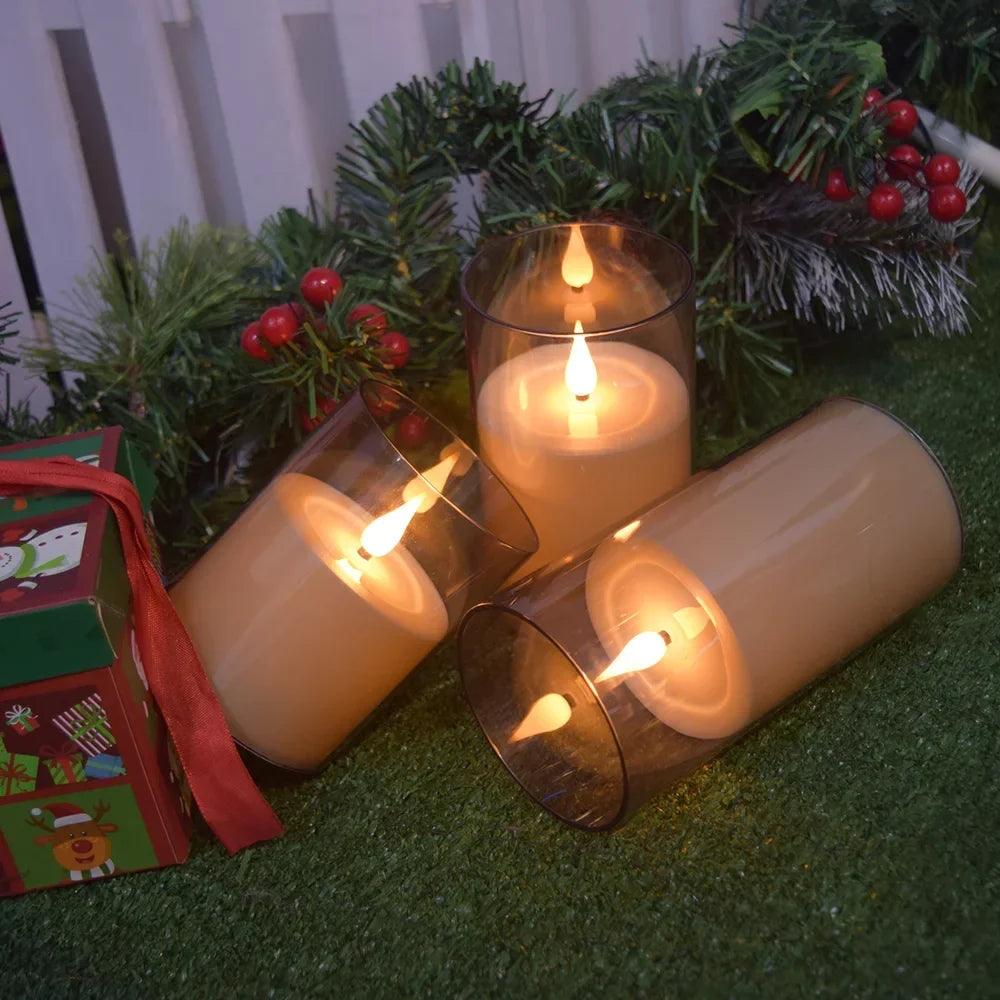 FPOO Led Candle Flameless Candles LED Light With Remote Control Electronic Candle Lamp For Holiday Party Home Room Decoration
