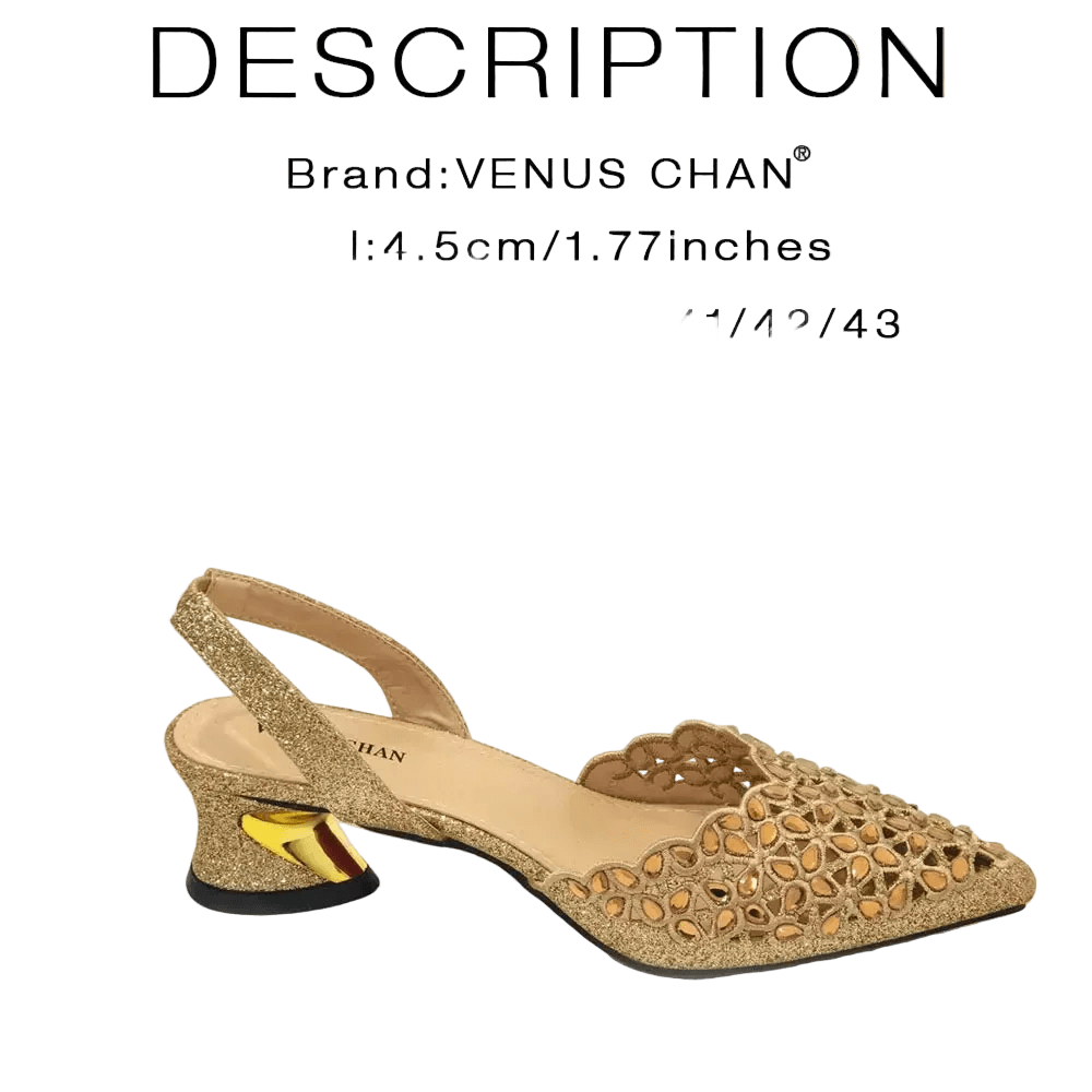 New Low Heel Pointed-Toe Shoes and Bags Set