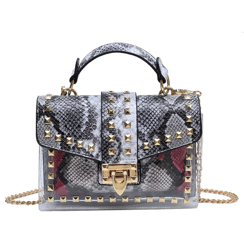 Fashion Shoulder Bag for Ladies High Quality Women Studded Graffiti Crossbody Bags Female Luxury Designer Summer Handbags OneLoveCanada