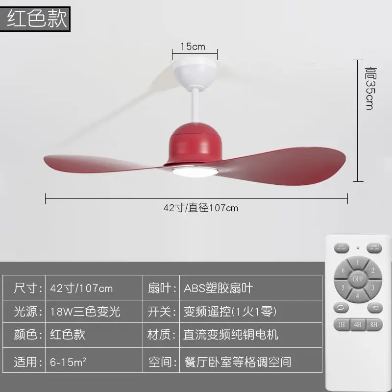 DecorBites™ Kids Double Leaf Ceiling Fan Light - Silent Operation with Adjustable Speed Decorbites