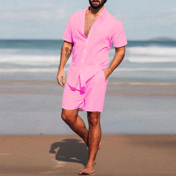 Breathable Hawaiian Men Beach  two piece set - Sexikinis Swim