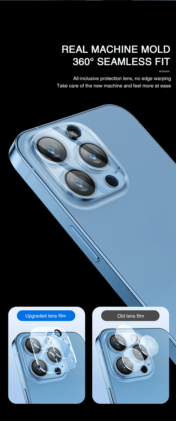 4Pc Camera Lens Protector For iPhone 14 13 12 Pro Max Full Cover Tempered Glass For iPhone 13 12 Mini Camera Protector Lens Film Camera Protective Glass For iphone