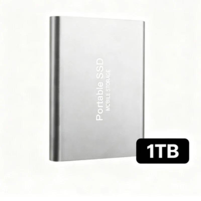 Portable External SSD, 1TB-16TB Large Capacity USB3.1 High Speed Solid State Drive, Lightweight Storage for Laptop, Desktop, Mac