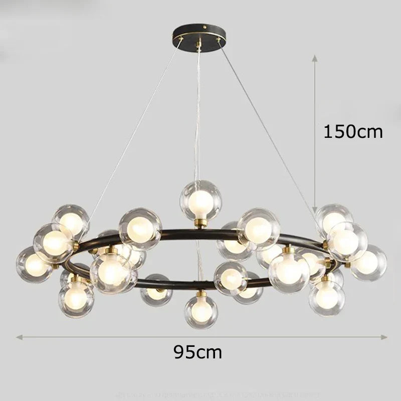 Copper Vintage LED Chandelier