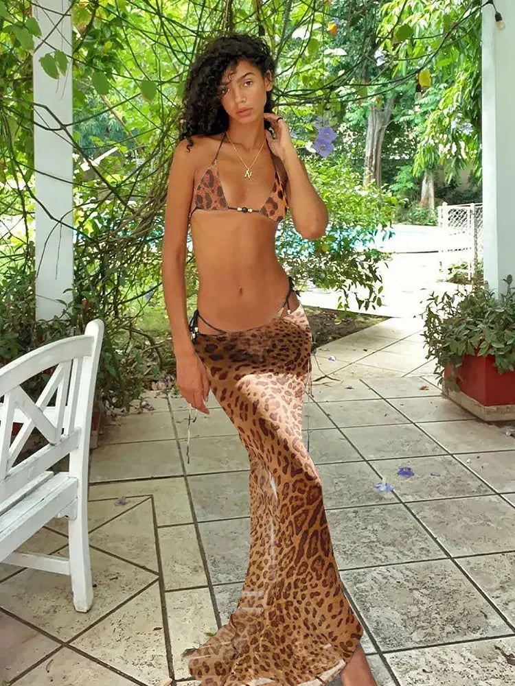 Tropical vibe three Piece swimsuit - Sexikinis Swim