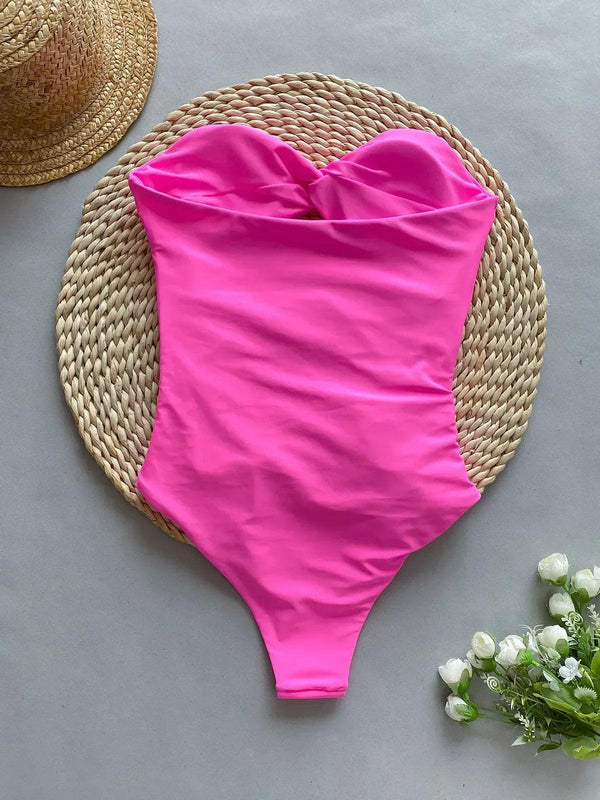 Tia Hollow Out One Piece Swimsuit - Sexikinis Swim - Gifts for You 'n Me