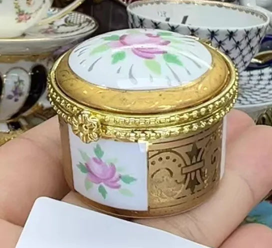 Cartoon 3D Relief Colorful Handdrawn Flower Tank Jar Jewelry Box Ring Box Tin Milk Jug Vase Tableware Household