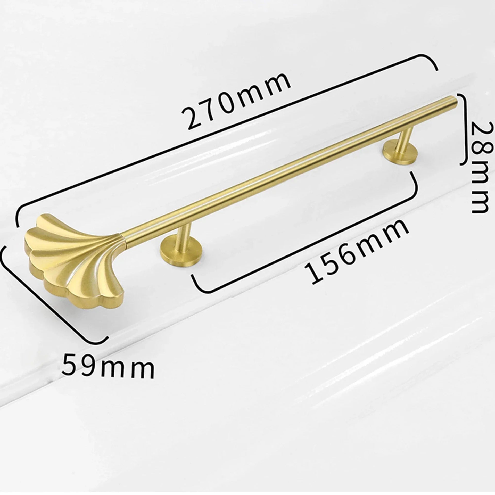 1PC Solid Brass Ginkgo Leaf Handle – Elegant Gold Furniture Knob for Cabinets, Wardrobes, and Cupboards Dlight Decor