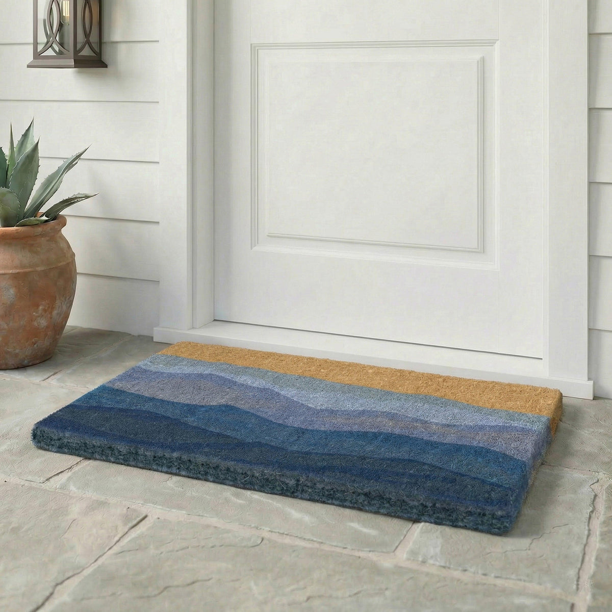 Shades of Sea - Blue Coir Doormat