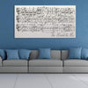 Sheet Music On Canvas Second Anniversary Gift - 10x20"