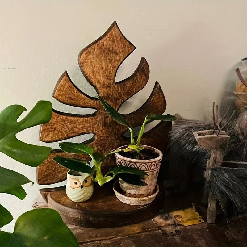 Shelf - Floating Wooden Leaf Design