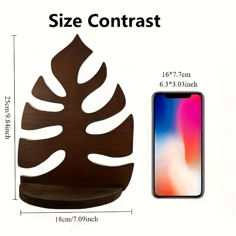 Shelf - Floating Wooden Leaf Design