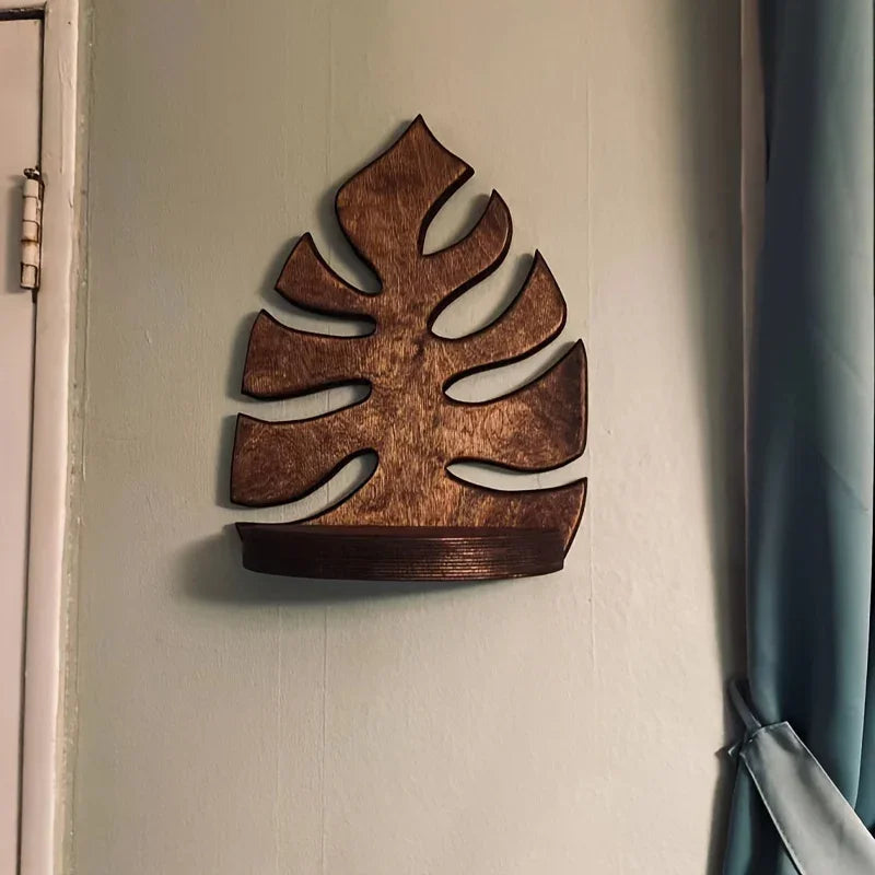 Shelf - Floating Wooden Leaf Design