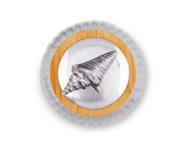 Shell Knob Glass Canisters