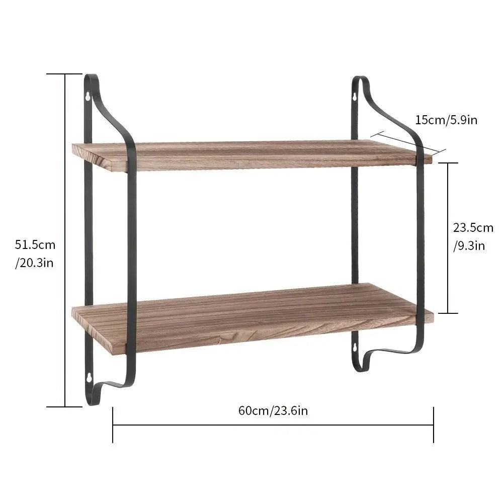 Shelves - Dual Layer Wooden Wall