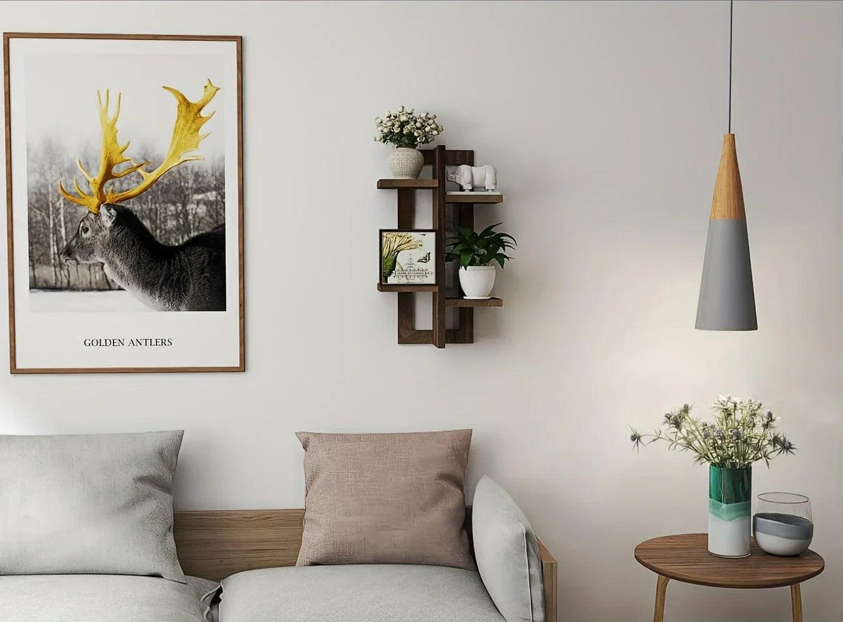 Shelves - Floating Wood Brown