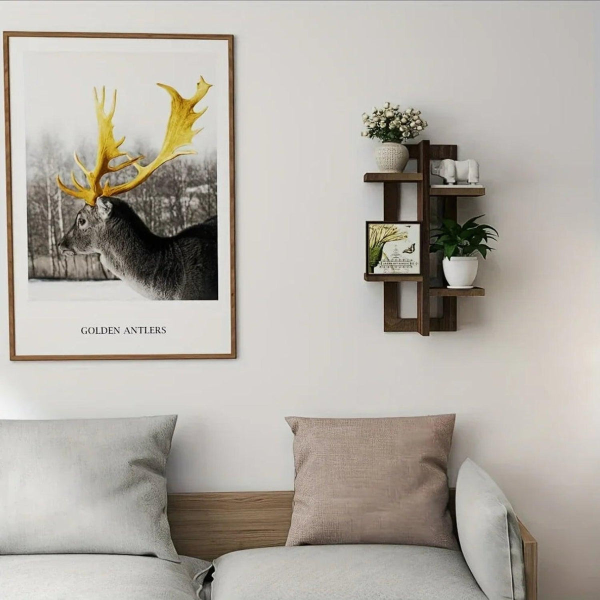 Shelves - Floating Wood Brown