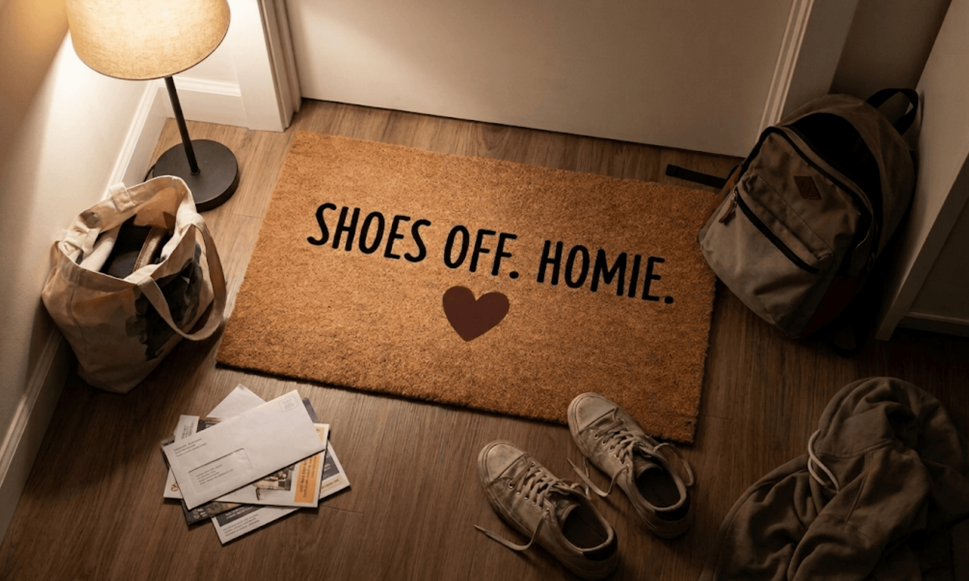 Shoes Off. Homie