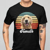 Dog Cat Vintage Retro Photo Shirt, Custom Photo Shirt - Basic Tee / Black / S