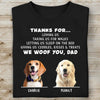 Personalized Custom Photo Dog Shirt Gift For Dad Mom C663 - Basic Tee / Black / S