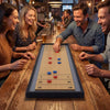 Shuffleboard and Curling 2 in 1 Board Game Portable 2-Sided Tabletop Shuffle Board Game