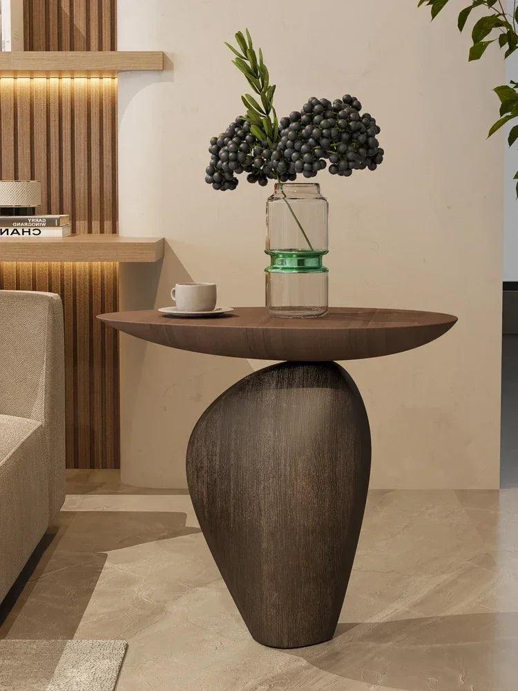 Side Table - Cobblestone Wooden Small