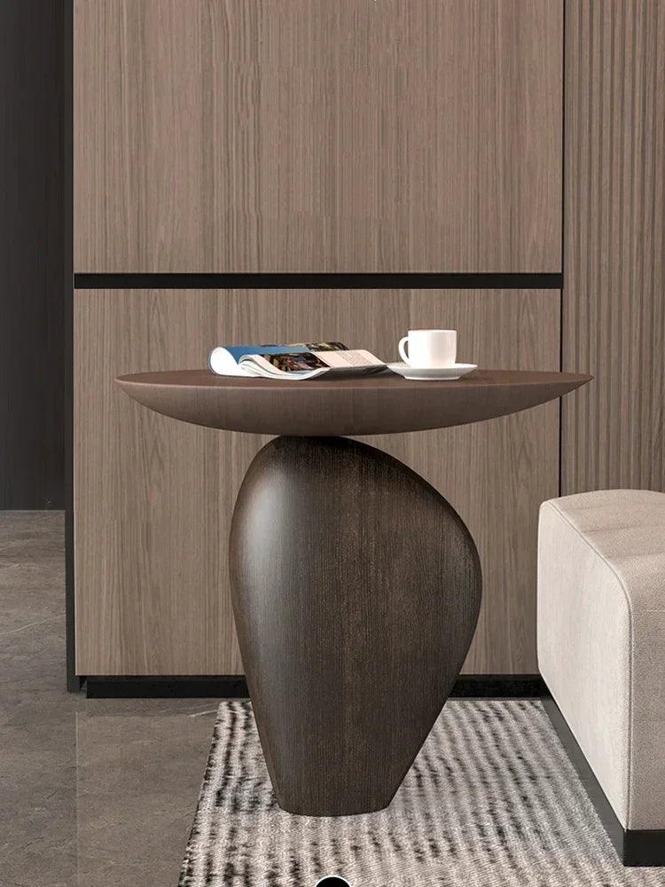 Side Table - Cobblestone Wooden Small