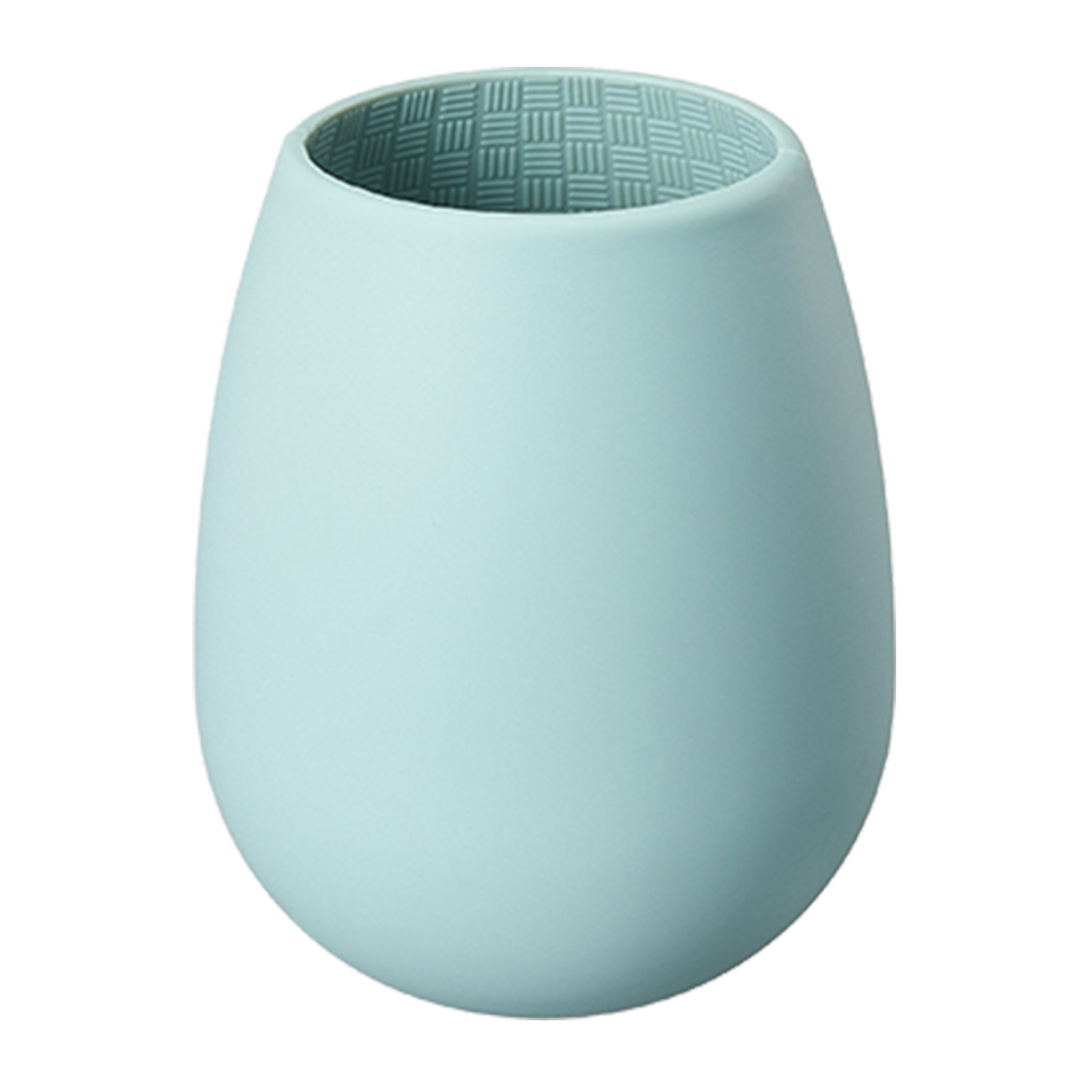 Unbreakable Silicone Stemless Wine Glassware | Set of 4 | Reusable & Shatterproof Tumbler Drinkware for Wine, Water, Cocktails, Champagne Glass for Parties, Camping, Beaches, Boats - (Light Blue)